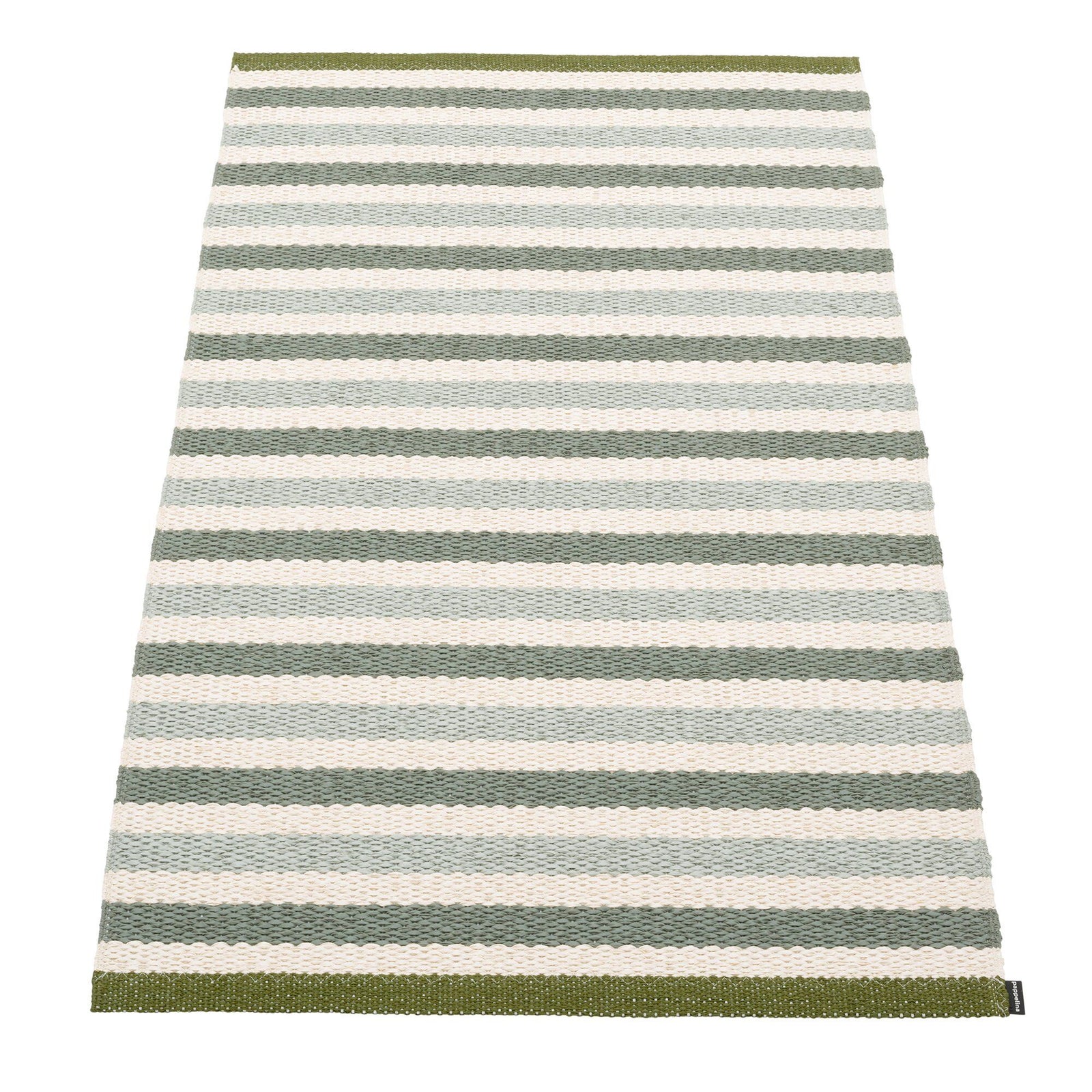 Pappelina Pappelina Teo gulvtæppe 70 cm x 120 cm, sage/army/vanilla – vinkelbillede (Tæpper)