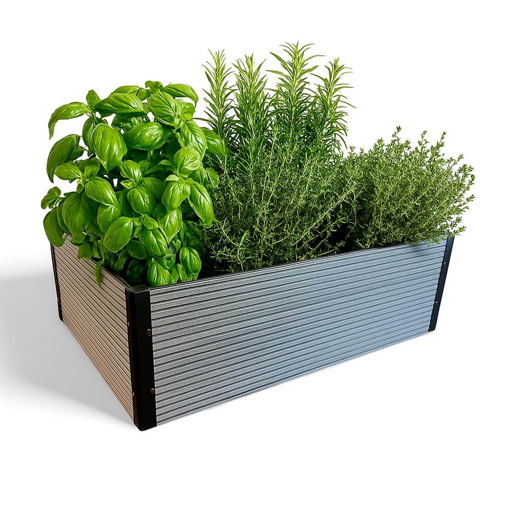 Produktbillede af Komposit højbed 120 x 80 x 37 cm på tilbud i høj kvalitet