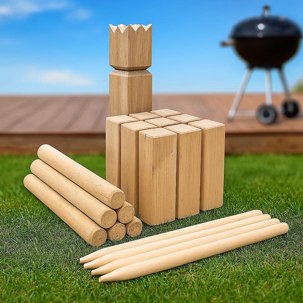 Produktbillede af Køb Kongespil Kubb i træ på tilbud