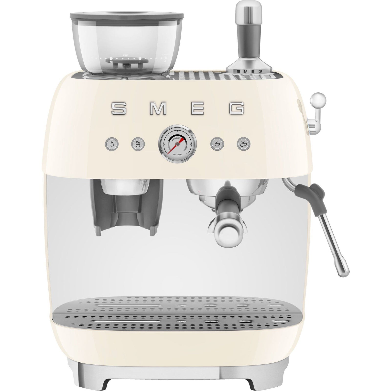 Smeg Smeg EGF03 Manuel espressomaskine, creme – produktbillede (Espressomaskiner)