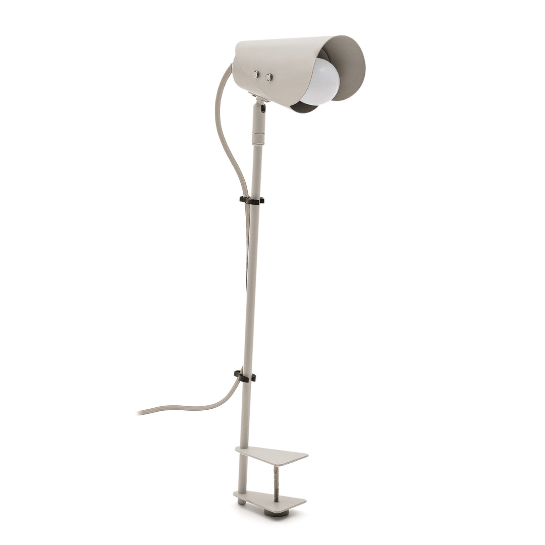 KAVE HOME Jula skrivebordslampe m. klemme grå metal
