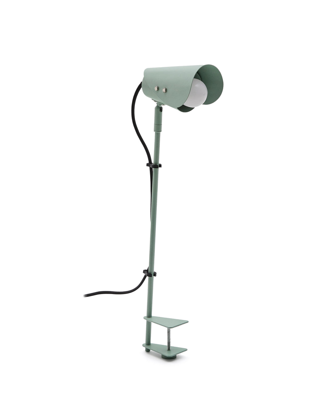 KAVE HOME Jula skrivebordslampe m. klemme grøn metal
