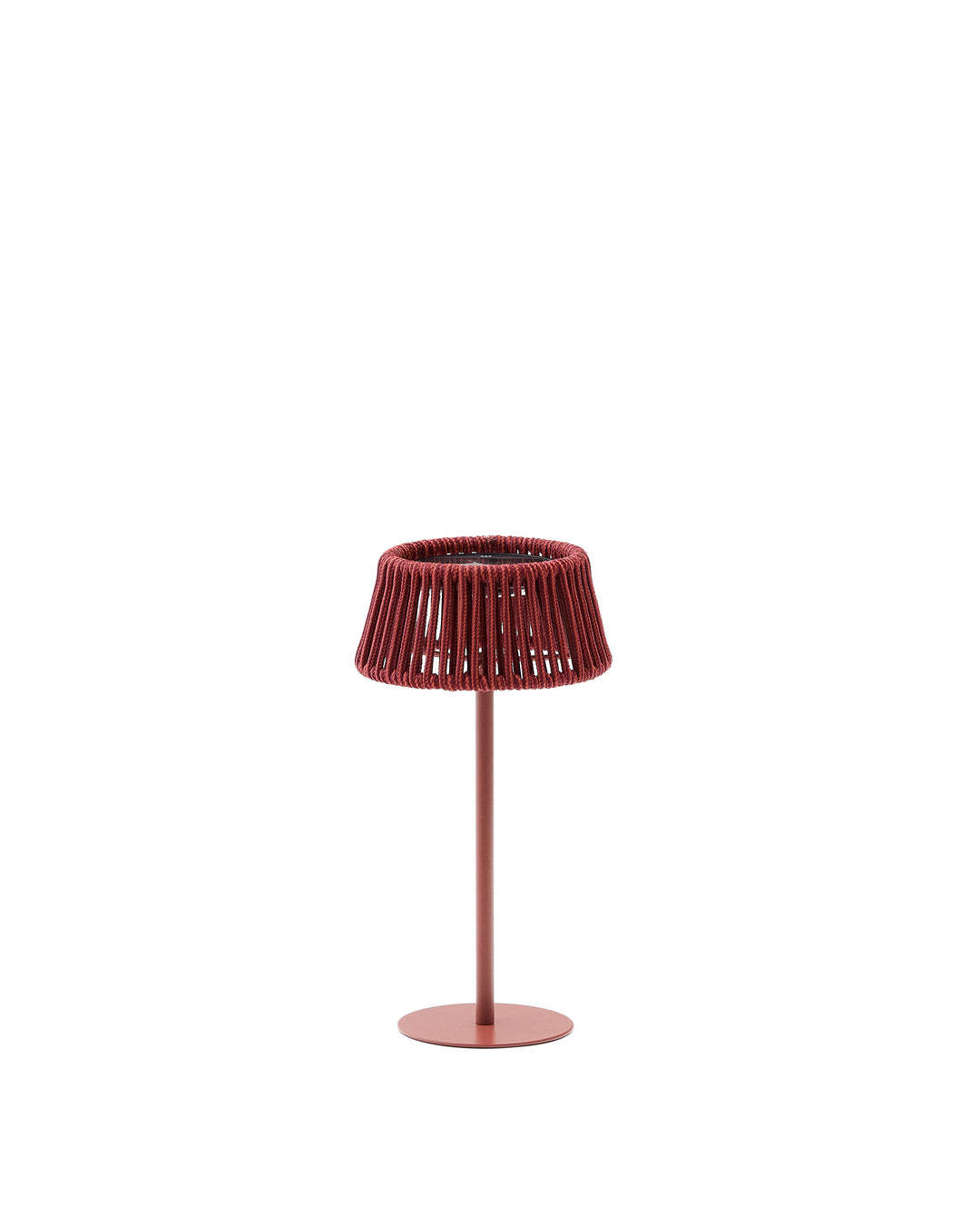 KAVE HOME Aldet udendørs solcelle bordlampe bærbar terracotta tovsnor og aluminium