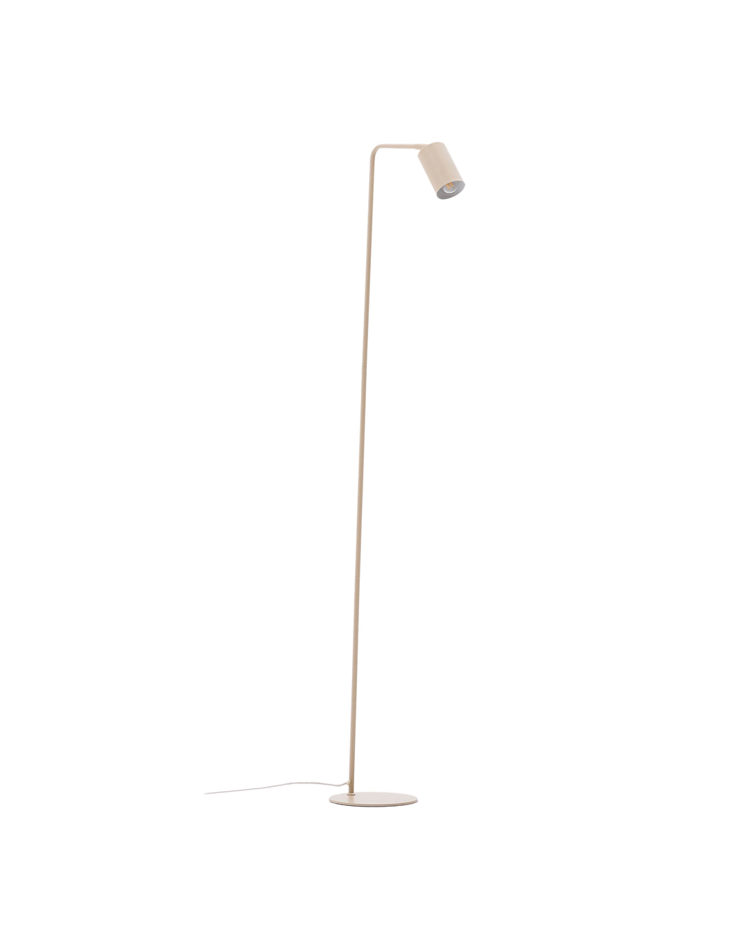 Produktbillede af KAVE HOME Manie gulvlampe beige metal med struktureret finish i premium kvalitet