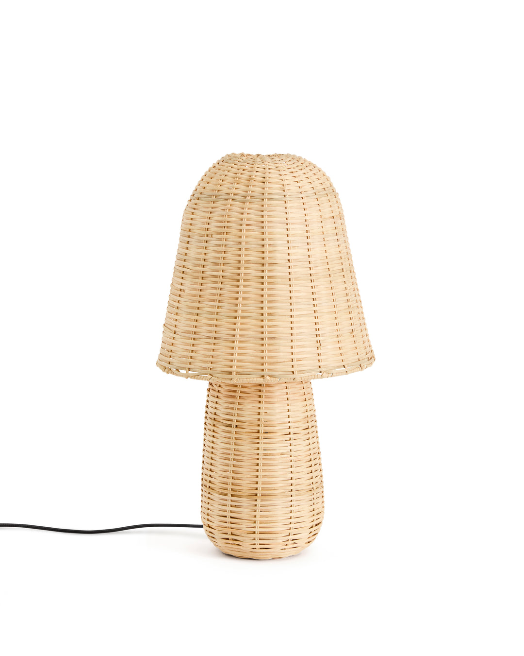 KAVE HOME Neuda bordlampe rattan med lys finish
