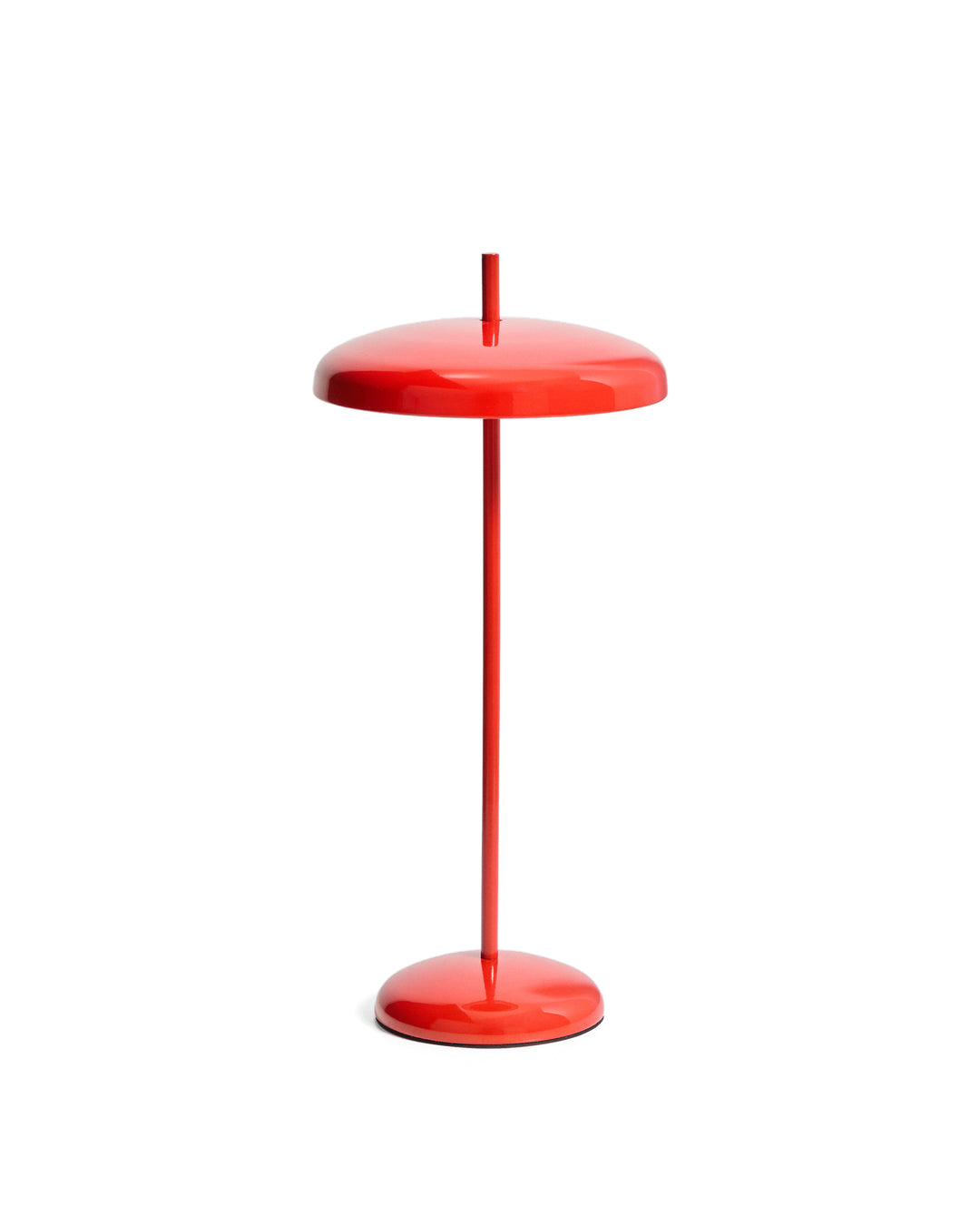 KAVE HOME Porte bærbar bordlampe m. justerbar højde genopladelig rød aluminium
