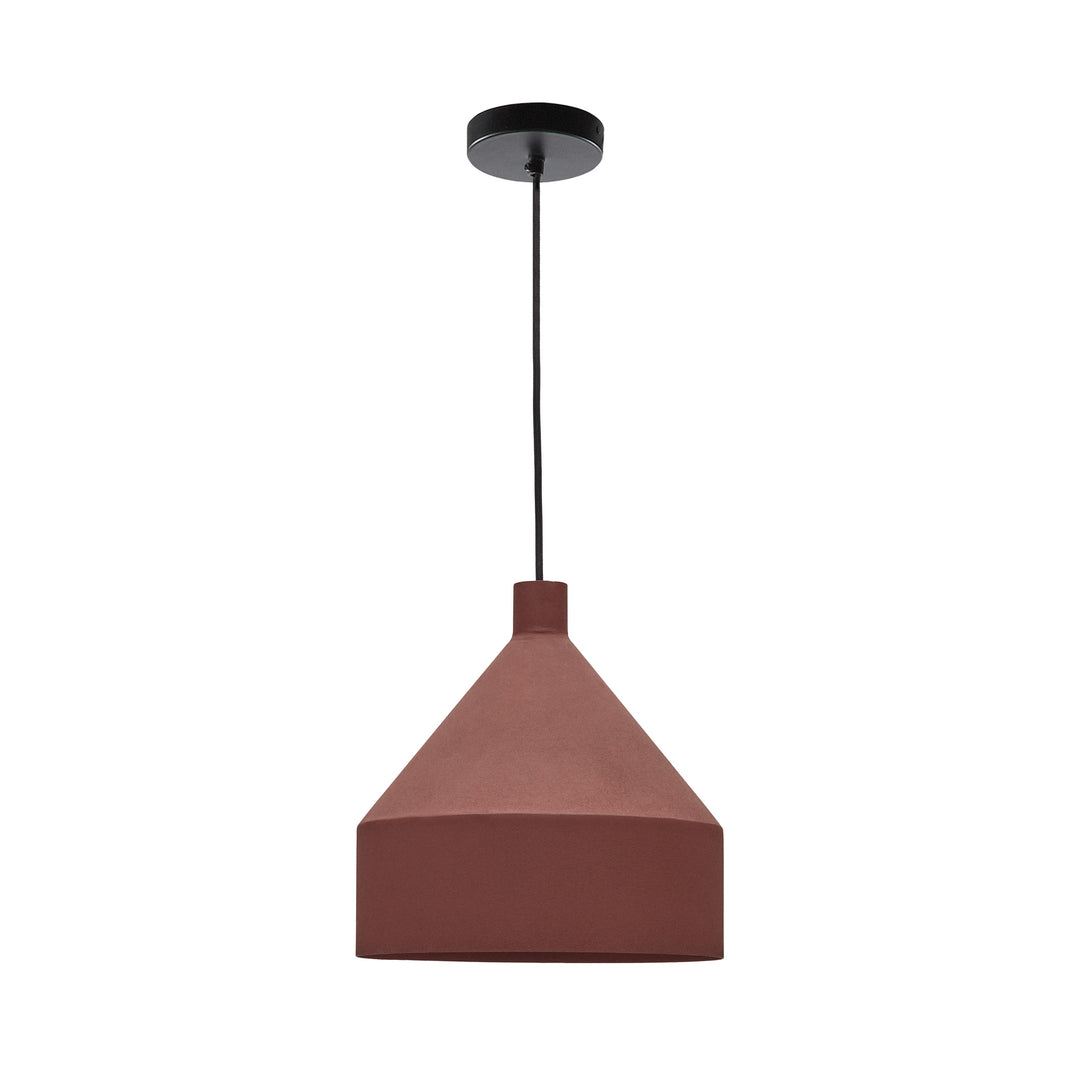 KAVE HOME Peralta loftlampe rund terracotta metal Ø30