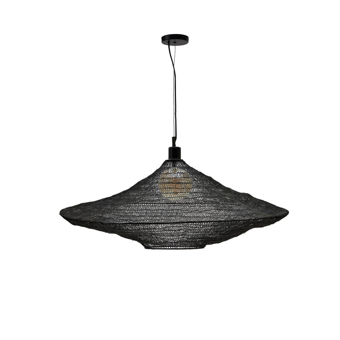 Produktbillede af KAVE HOME Makai loftlampe organisk sort metal Ø87 i premium kvalitet