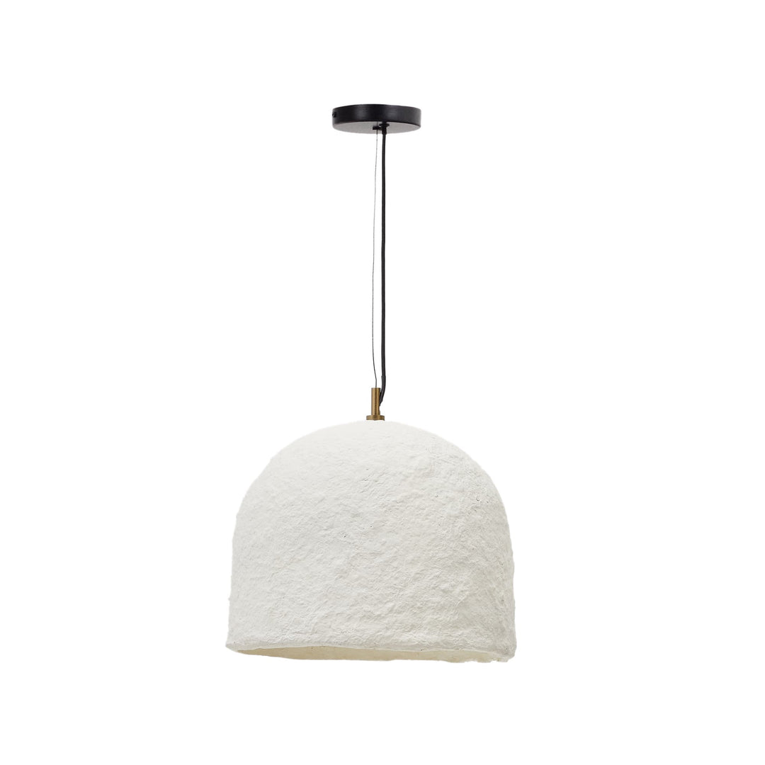 KAVE HOME Sineu loftlampe rund hvid papmaché Ø34,5