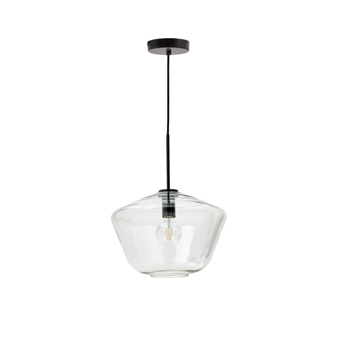 KAVE HOME Mao loftlampe rund klar glas Ø35
