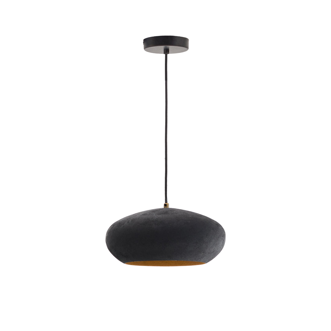 KAVE HOME Inda loftlampe rund sort metal Ø30