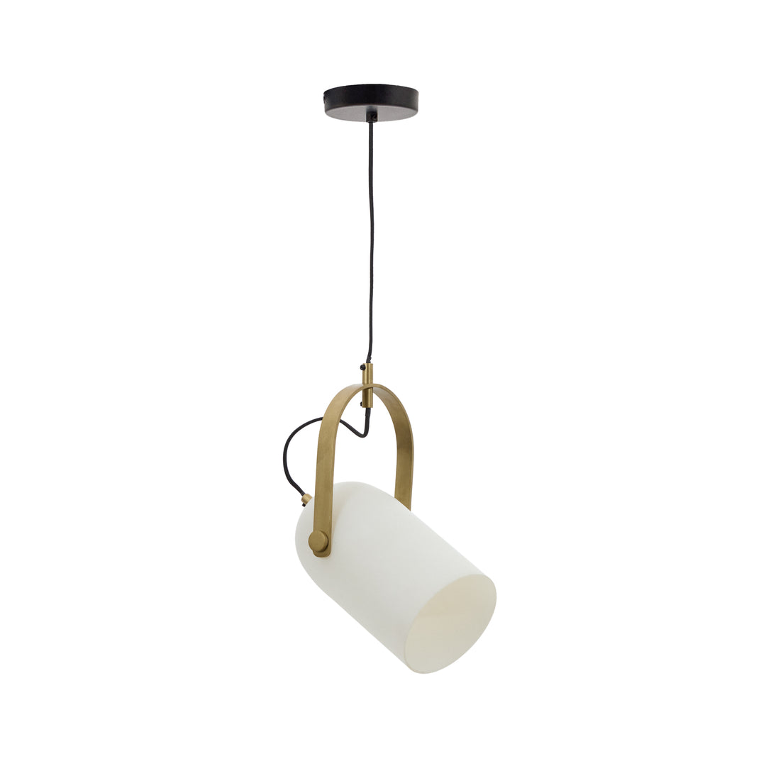 KAVE HOME Reisy loftlampe matteret glas og antik messing Ø14