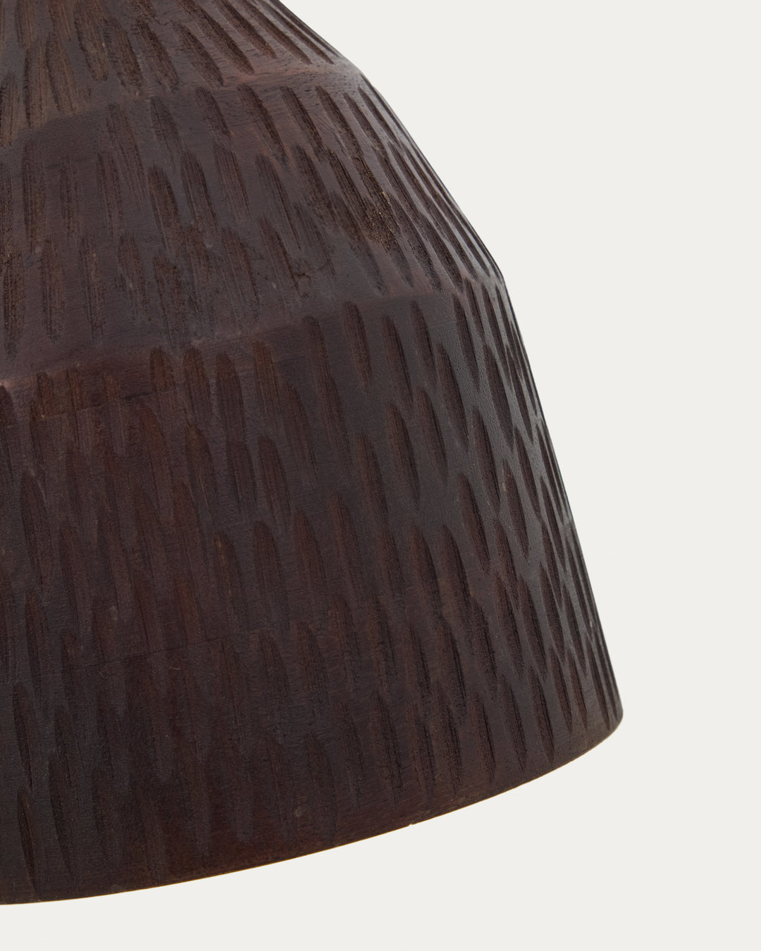 KAVE HOME Amire aflang loftlampe rund sort træ Ø15