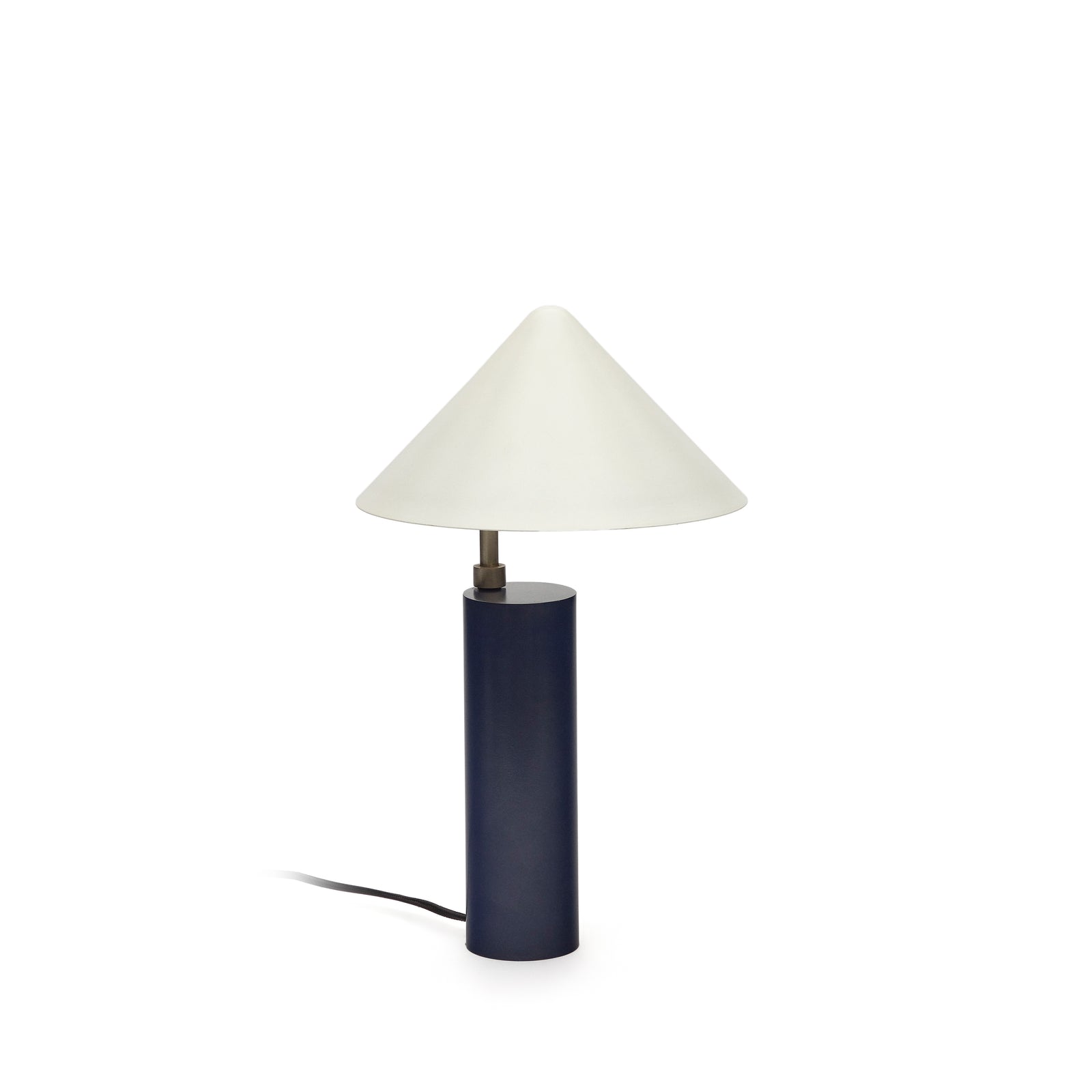 Produktbillede af KAVE HOME Shiva bordlampe hvid og blå jern i premium kvalitet