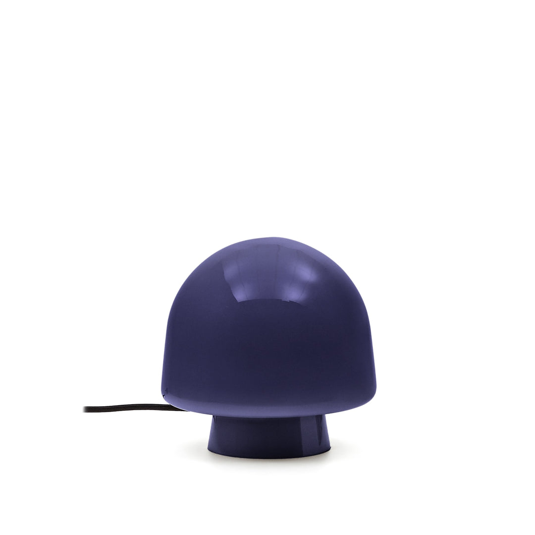 KAVE HOME Reig bordlampe rund blå glas Ø20
