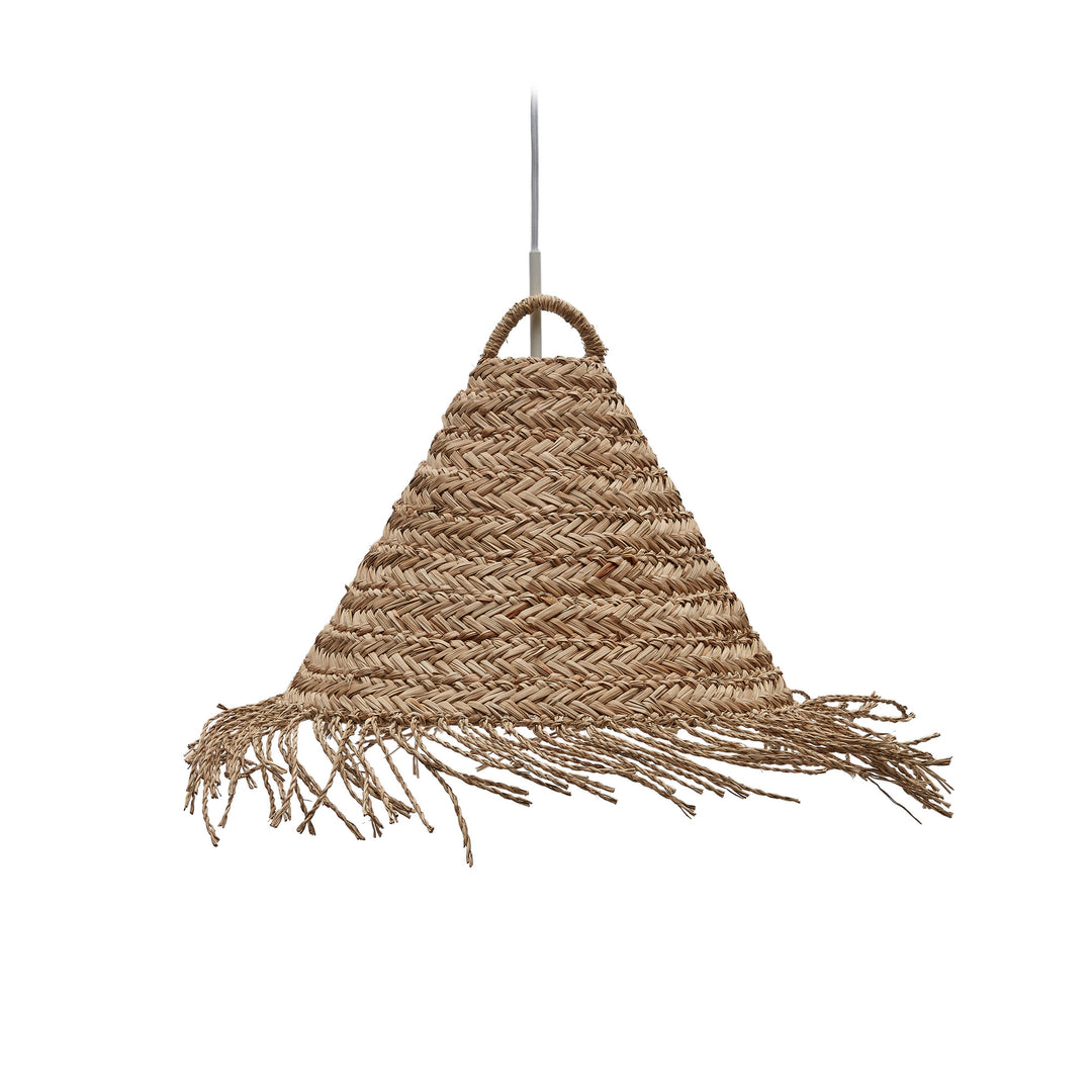 KAVE HOME Fonteta loftlampeskærm rund natur polyrattan/rattan Ø40
