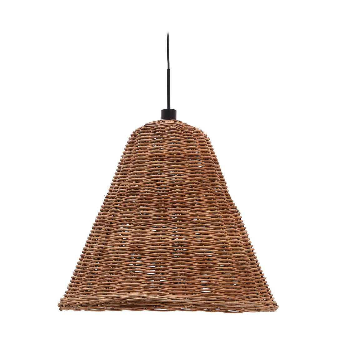 KAVE HOME Calvia loftlampeskærm rund natur rattan Ø60