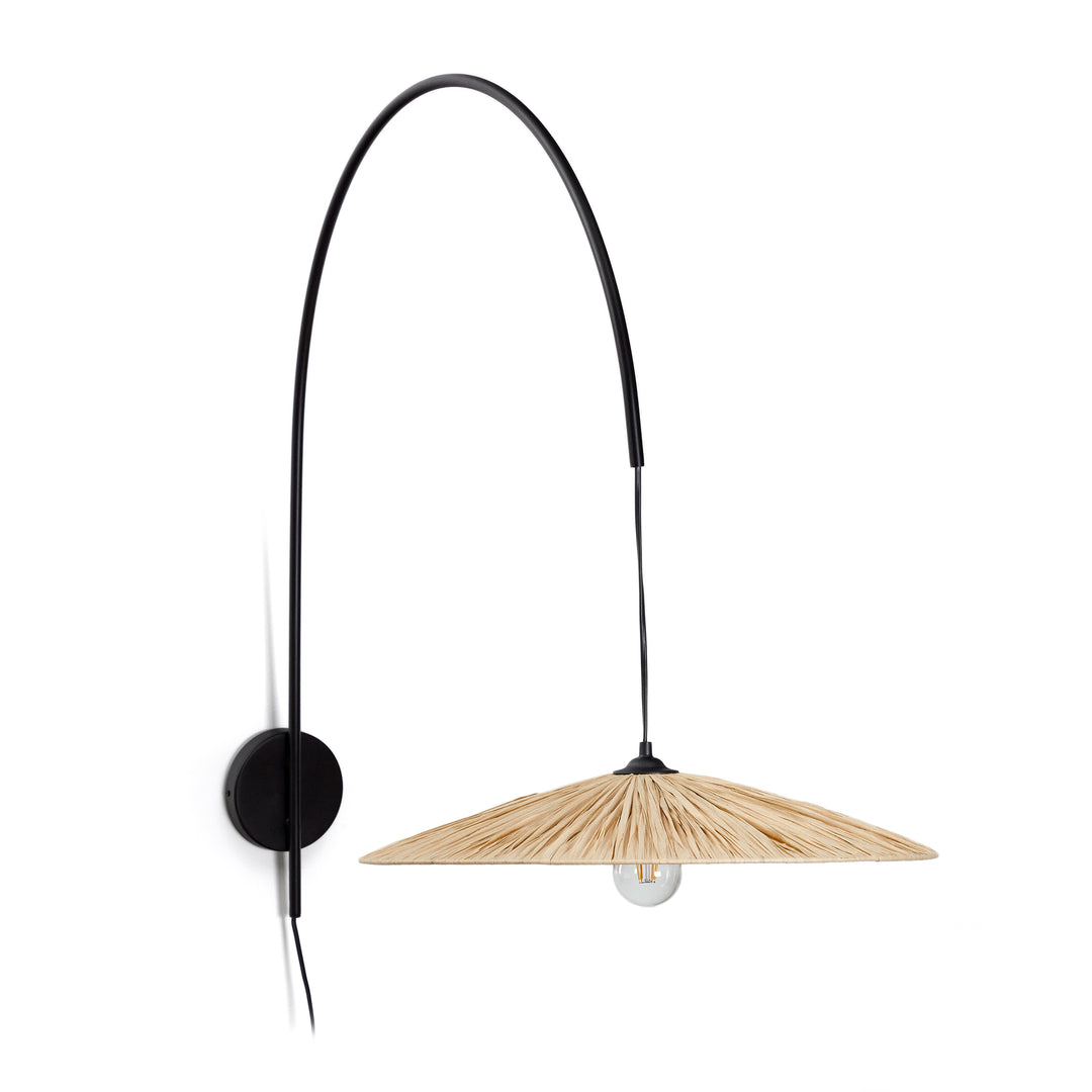 KAVE HOME Rosella væglampe natur polyrattan/rattan