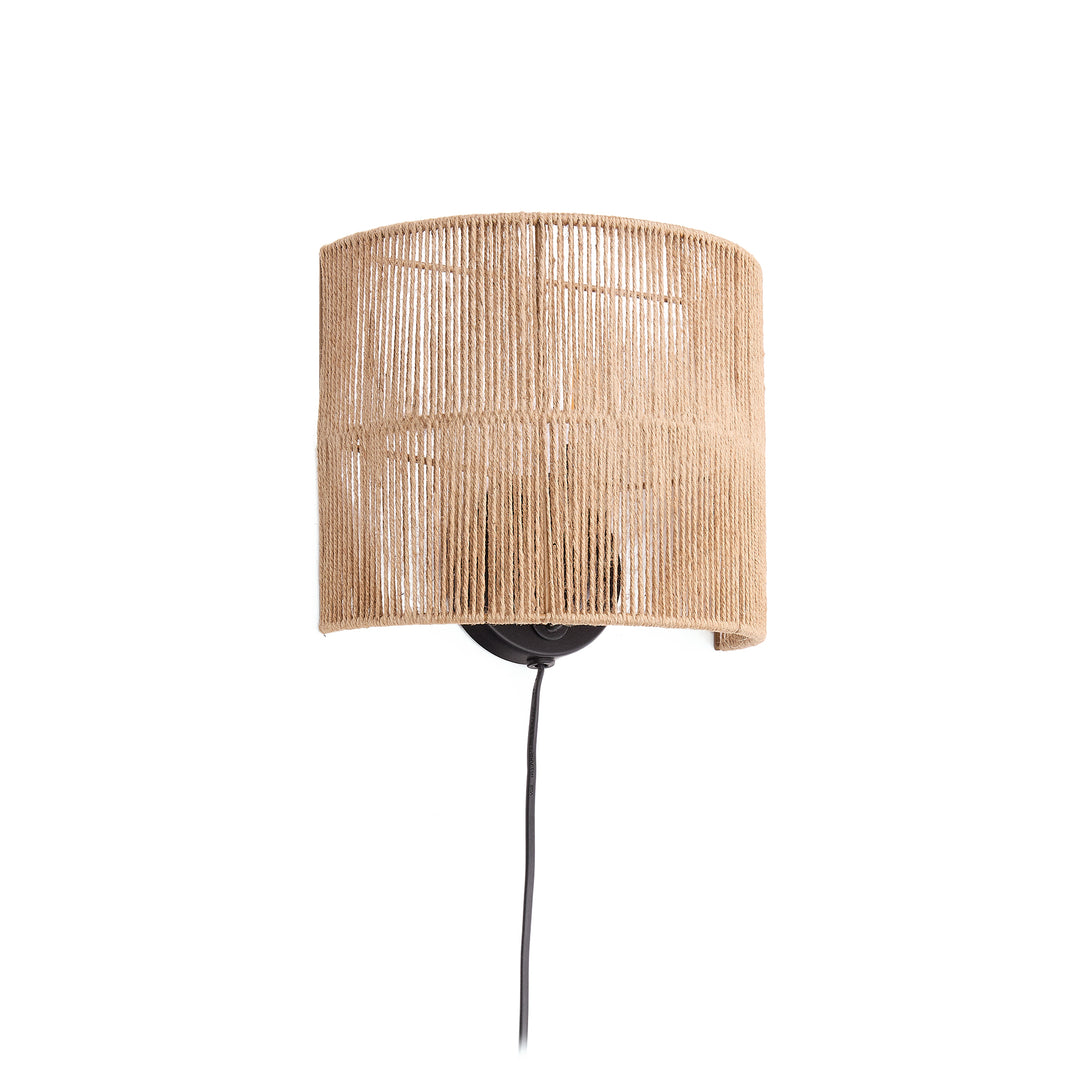 KAVE HOME Canar væglampe natur jute