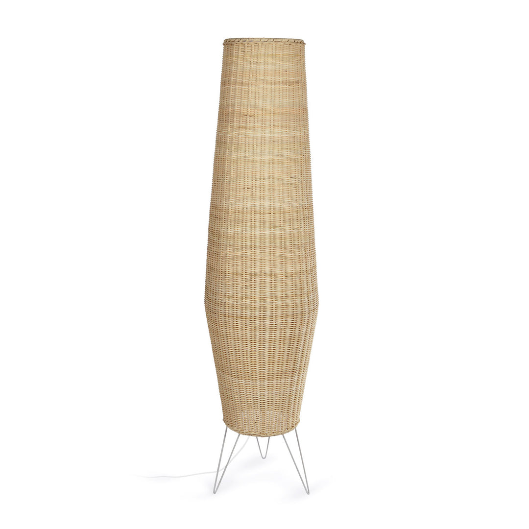 KAVE HOME Kamaria bordlampe natur rattan og metal