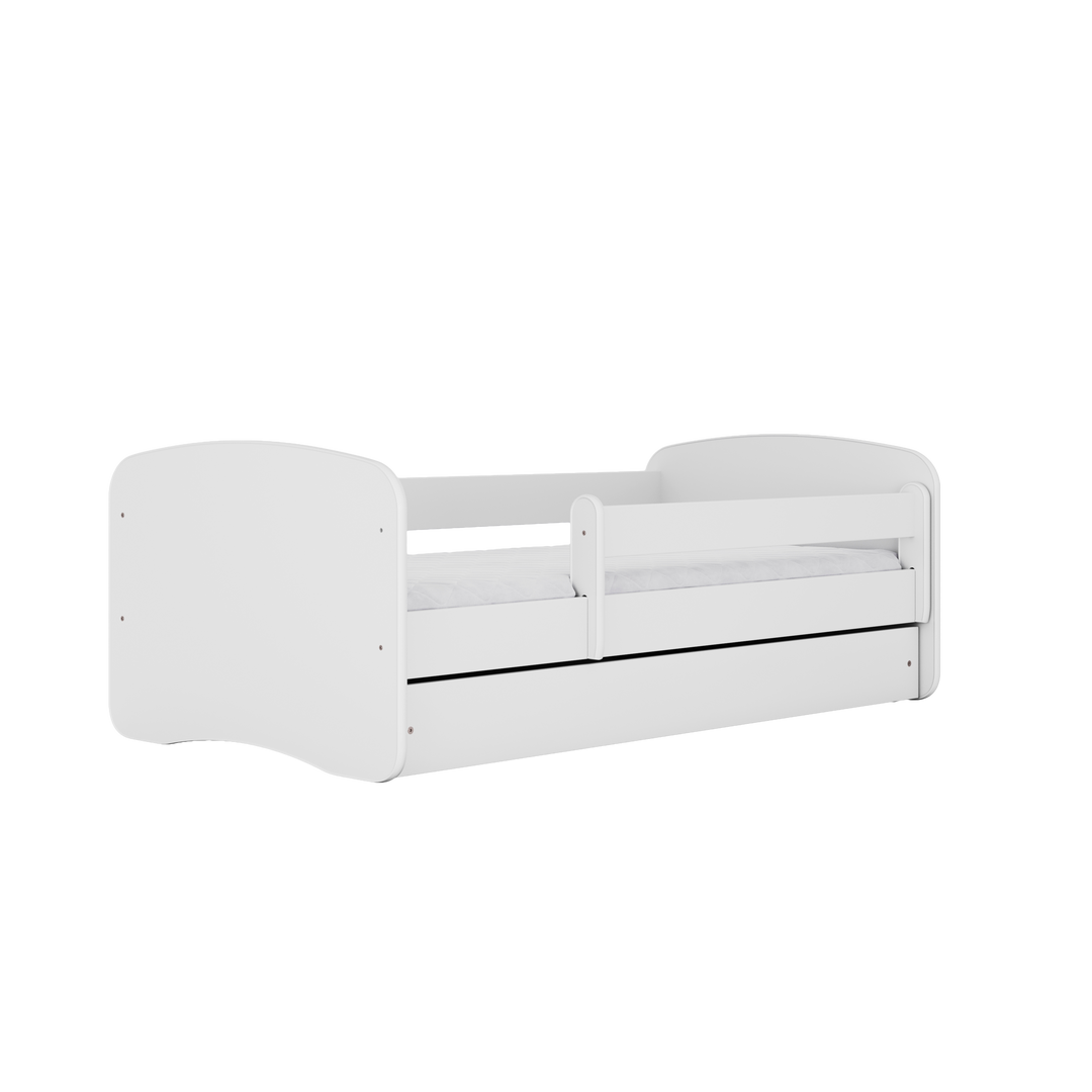 Babydreams juniorseng m. madras sengehest og skuffe hvid laminat 180x80