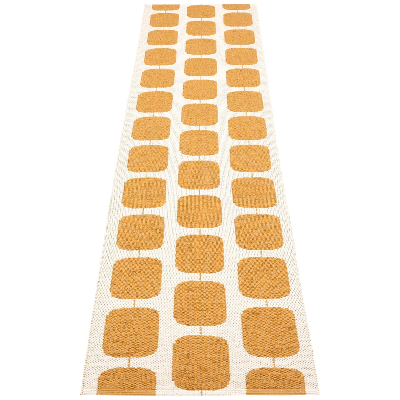 Pappelina Pappelina Gulvtæppe Sten, 70 x 300 cm., ochre/vanilla – produktbillede (Tæpper)