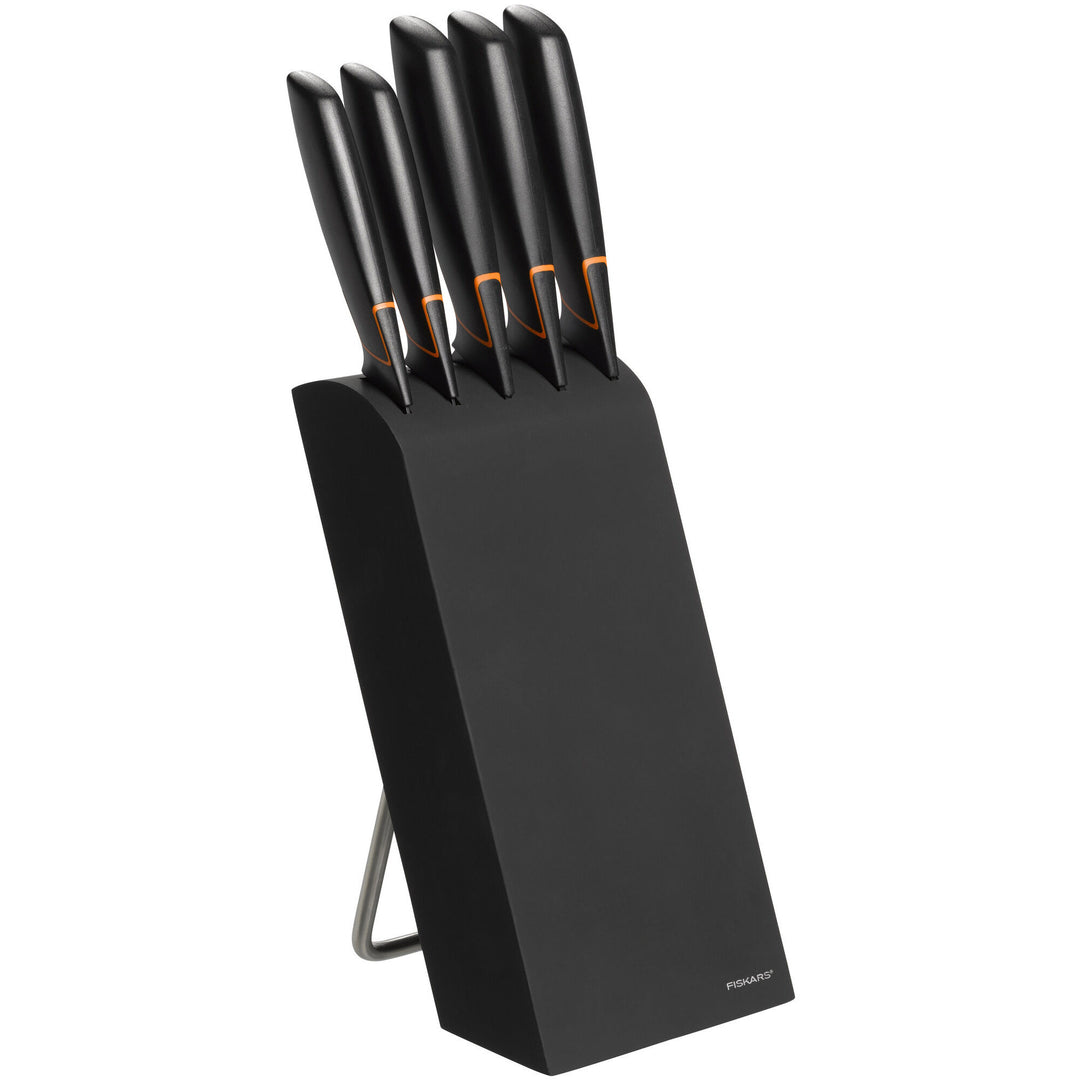 Fiskars Fiskars Edge knivblok med 5 knive – vinkelbillede (Knivsæt)