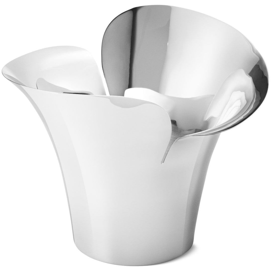 Georg jensen Georg jensen Bloom botanica urtepotte, medium, stål – vinkelbillede (Krukke)