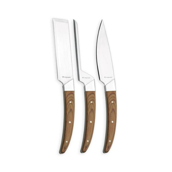 Produktbillede af Legnoart Caseus Osteknivesæt M/ 3 Dele Lyst Træskaft på tilbud – premium kvalitet og detaljer