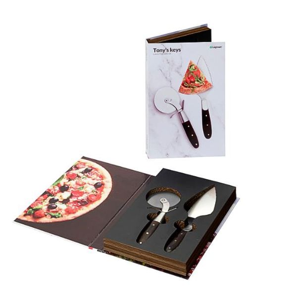 Produktbillede af Legnoart Tony s Keys Pizza Serveringssæt på tilbud – premium kvalitet og detaljer