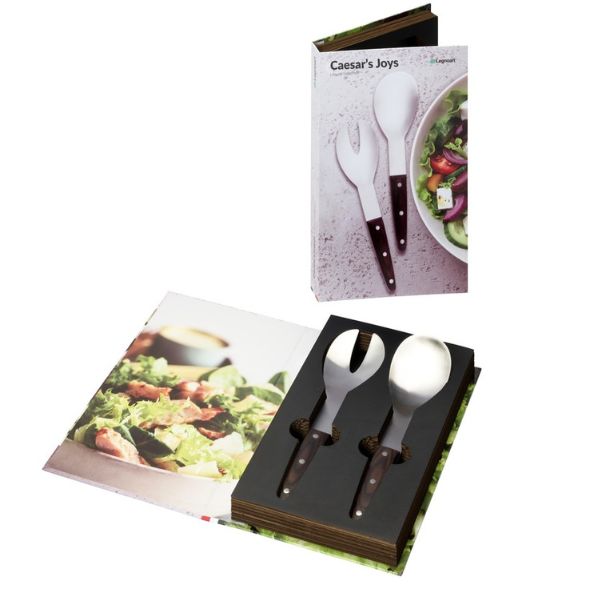 Produktbillede af Legnoart Caesar s Joy Salatbestik Rustfrit Stål på tilbud – premium kvalitet og detaljer