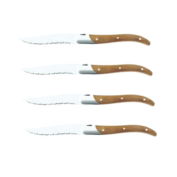 Produktbillede af Legnoart Sirloin Steak Knive Lyst Træ på tilbud – premium kvalitet og detaljer