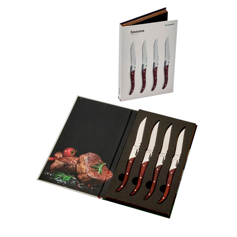 Produktbillede af Legnoart Fassona Steakknive på tilbud – premium kvalitet og detaljer