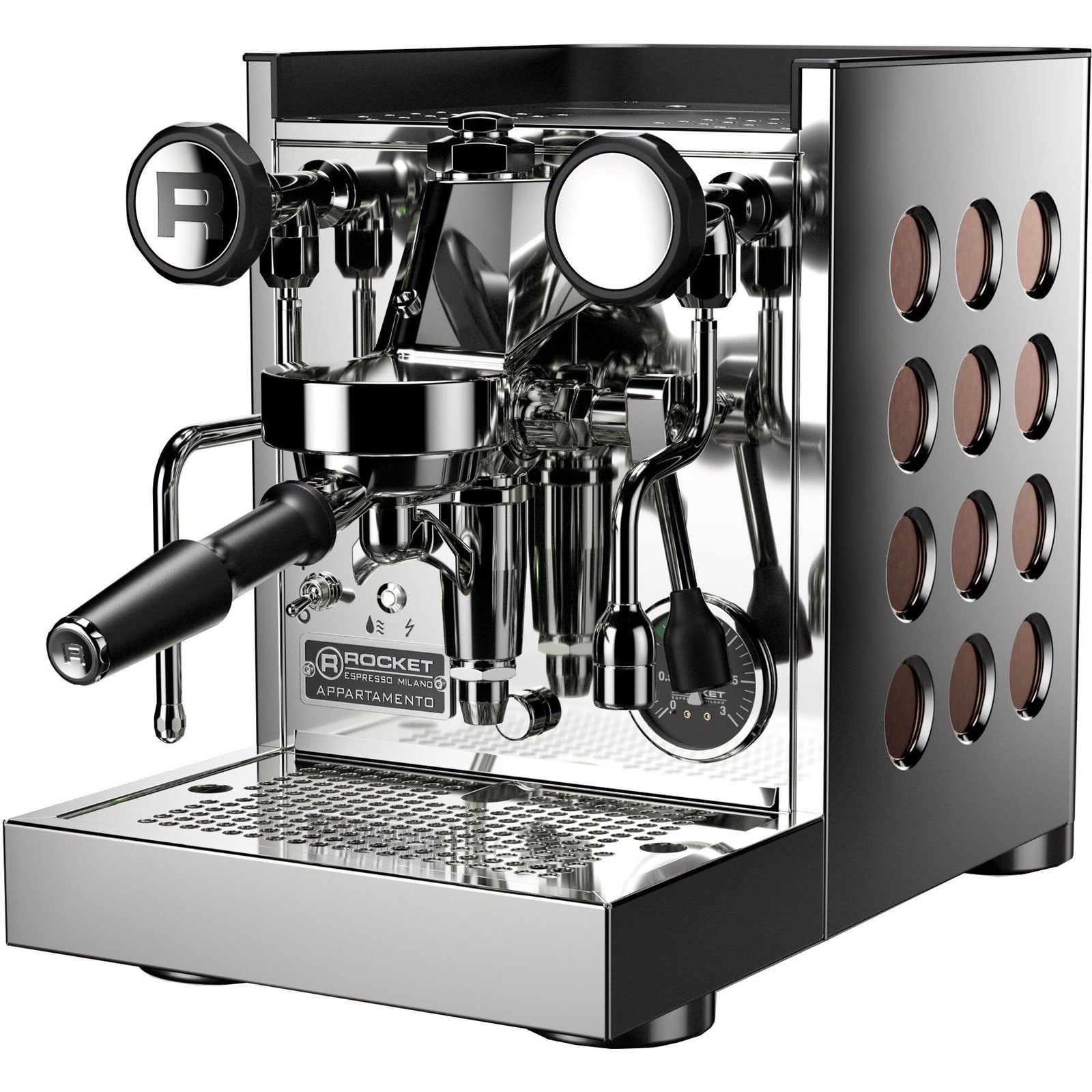 Rocket Rocket Appartamento TCA espressomaskine, krom/kobber – billede i brug (Espressomaskiner)