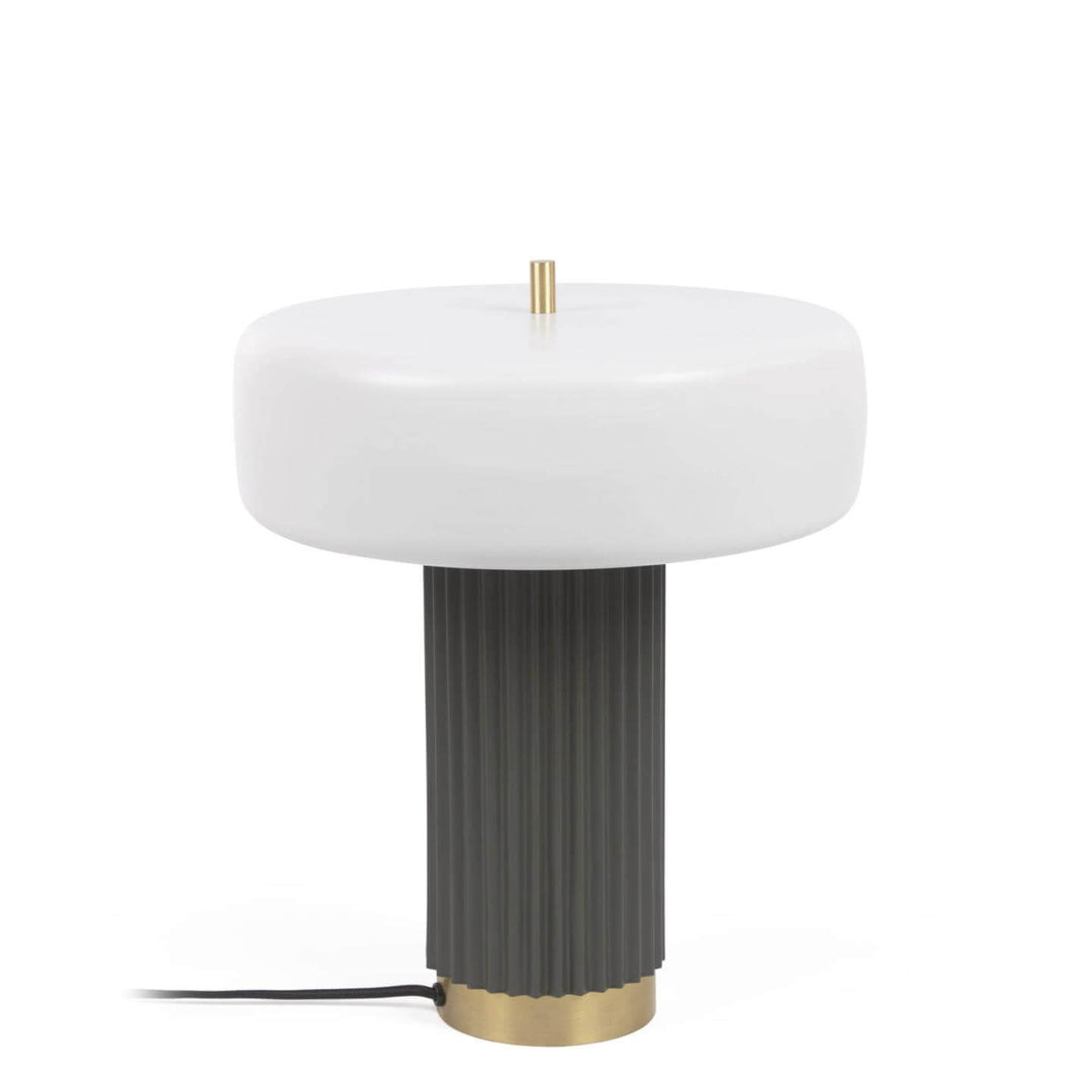 Produktbillede af KAVE HOME Serenella bordlampe hvid grøn og guld metal i premium kvalitet