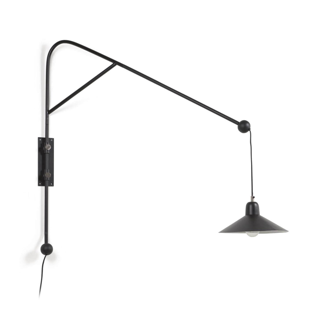 KAVE HOME Eleazar væglampe sort metal
