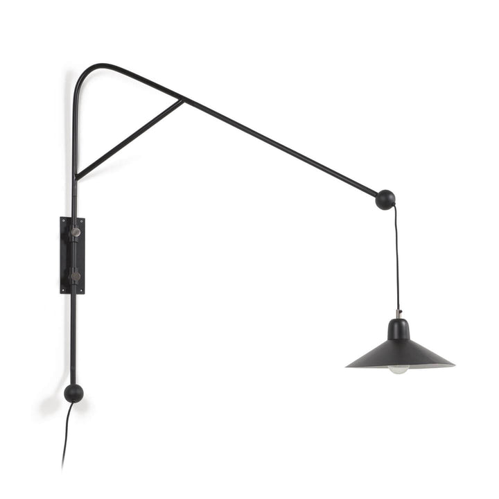 KAVE HOME Eleazar væglampe sort metal