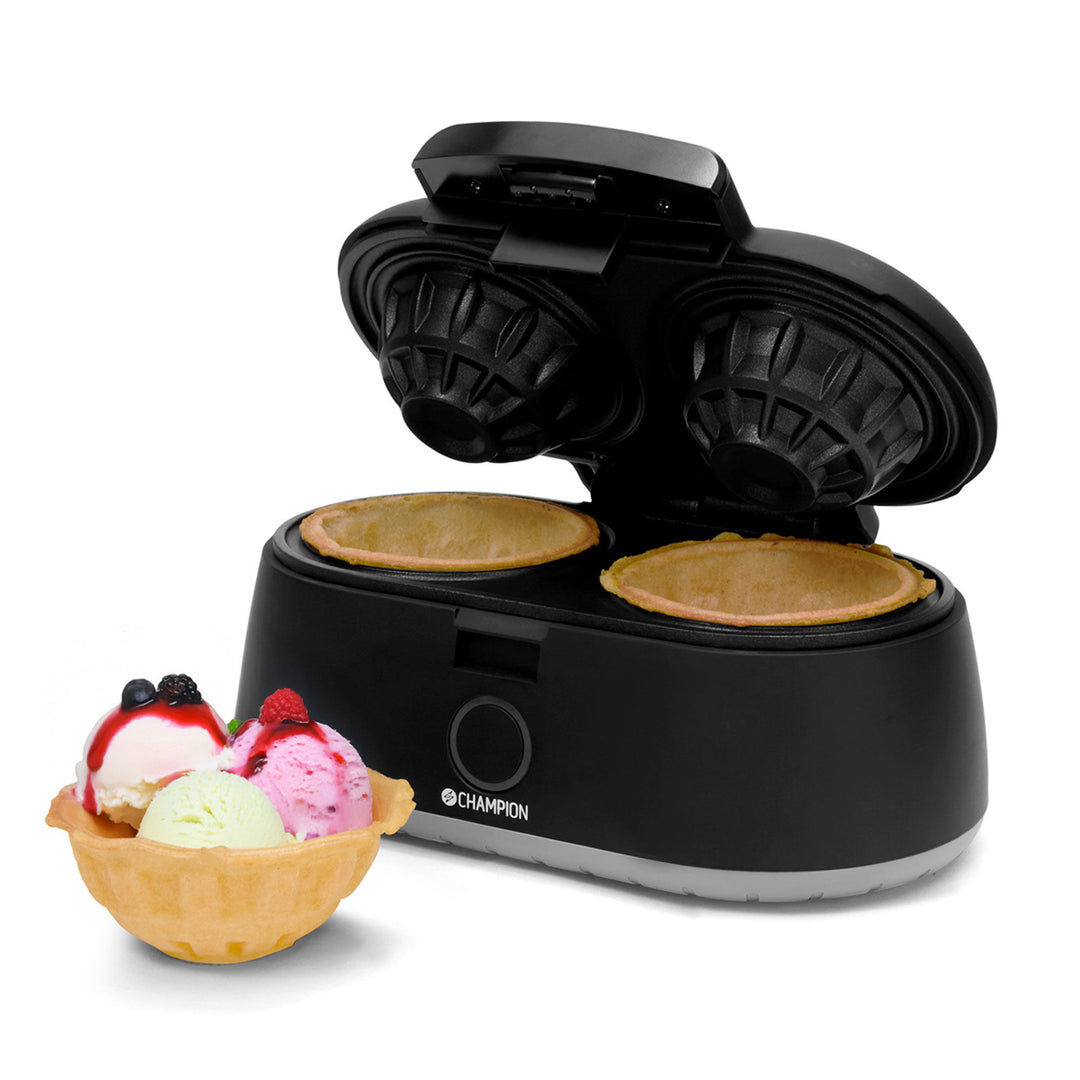Champion Champion Vaffeljern til skåle, sort – close-up (Vaffeljern)
