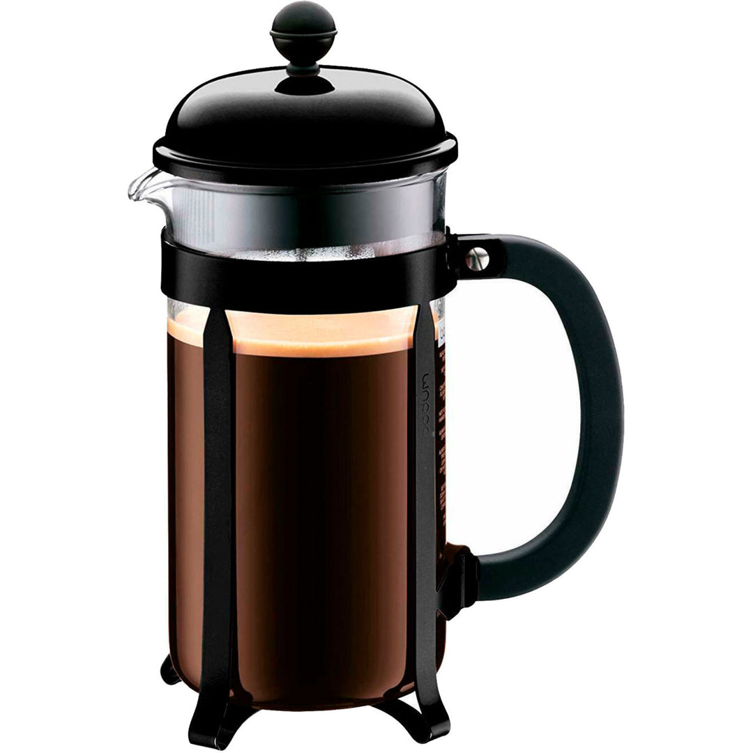Bodum Bodum Chambord stempelkande med fod, 8 kopper, sort ❤ detaljebillede i kategorien Stempelkande