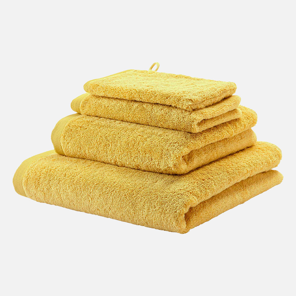 Produktbillede af LONDON Håndklæde egyptisk bomuld Gul 55x100 cm på tilbud i høj kvalitet