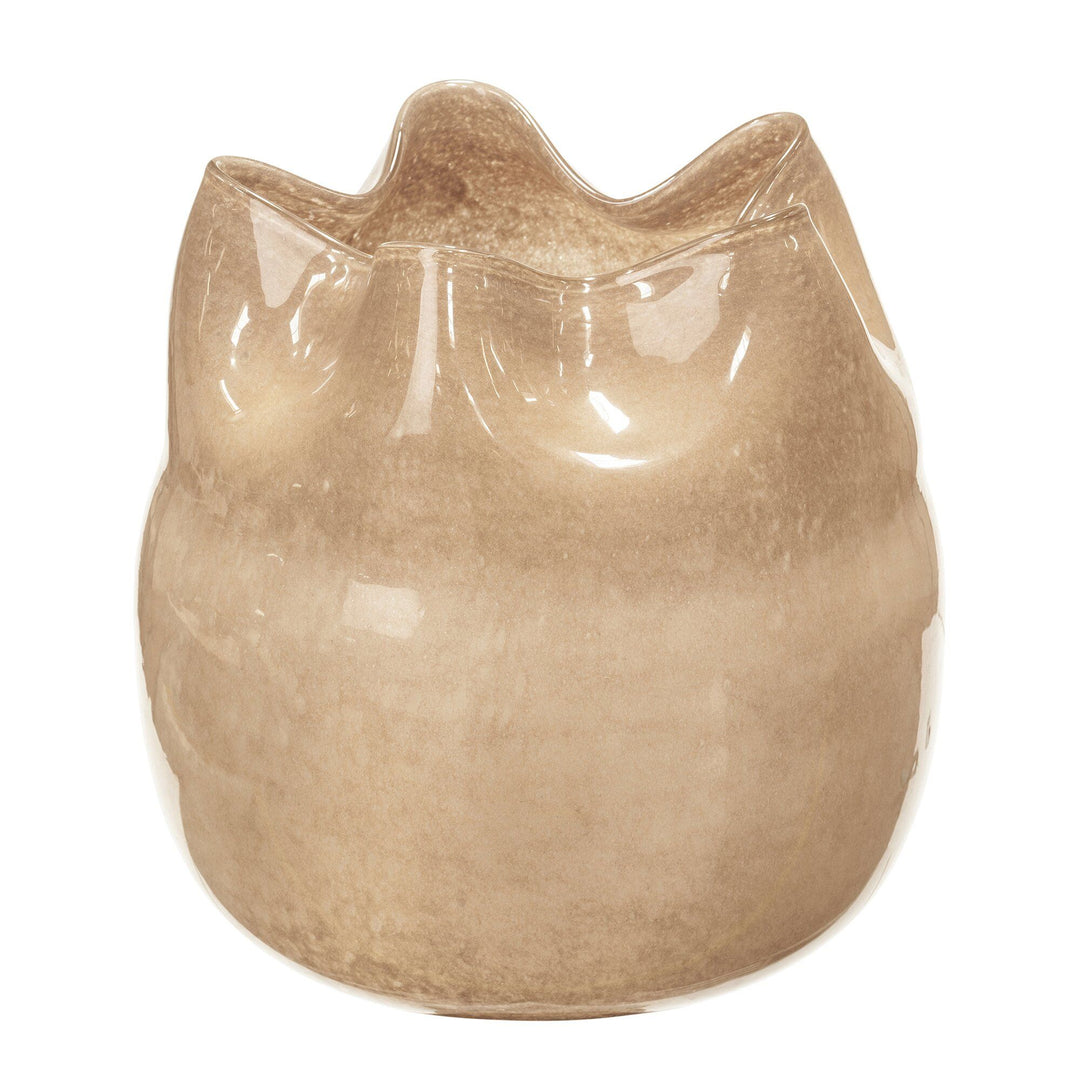 Broste Broste Esther vase 30 cm, sand – frontbillede (Vase)