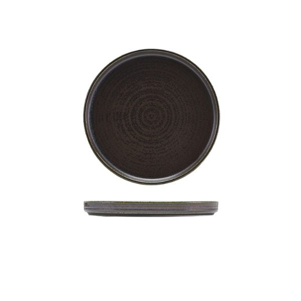 Produktbillede af Cinder Sort Præsentations Tallerken Lav 21cm Terra på tilbud i premium kvalitet