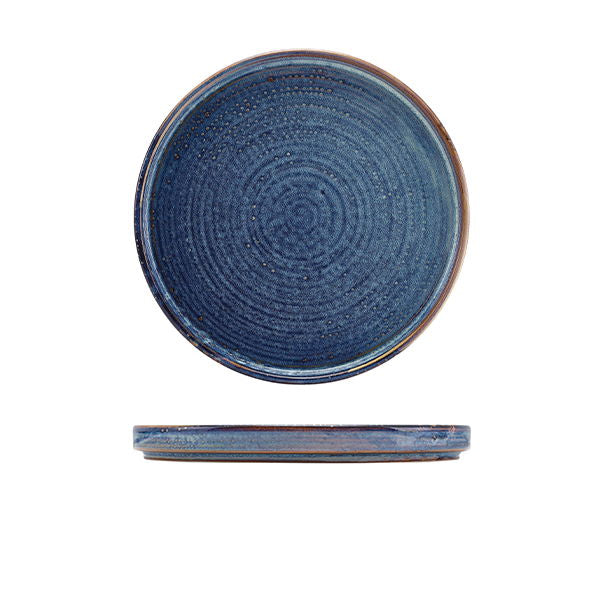 Produktbillede af Terra Aqua Blue Lav Præsentationstallerken 21cm Genware på tilbud i brug
