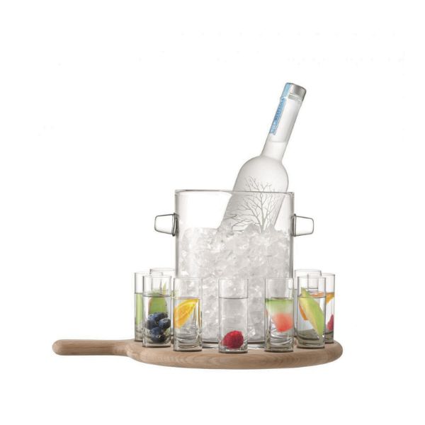 Produktbillede af Vodka Serverings Sæt Paddle Lsa 21x38,5x28,8cm på tilbud – premium kvalitet og detaljer