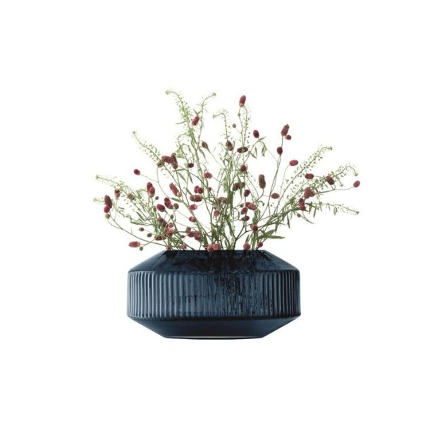 Produktbillede af Vase Bred Rotunda Safir Lsa 13,8x26,7x26,7cm på tilbud – premium kvalitet og detaljer
