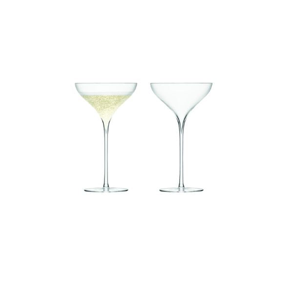 Produktbillede af Champagneglas Coupe Savoy Sæt 2 Lsa 250ml på tilbud – premium kvalitet og detaljer
