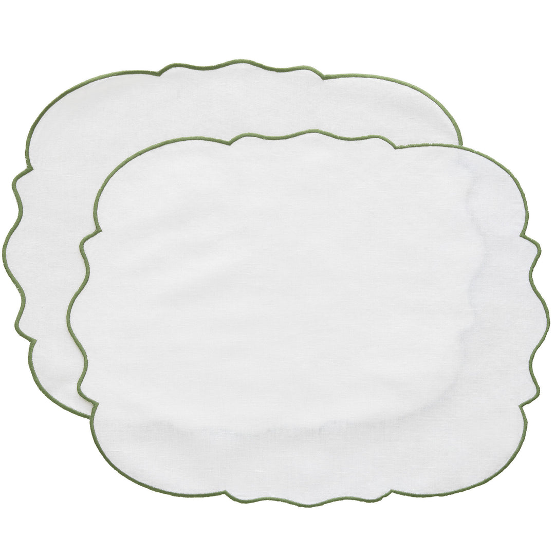 Decotique Decotique Gia dækkeserviet, grøn, 2 stk – produktbillede (Bordskåner)