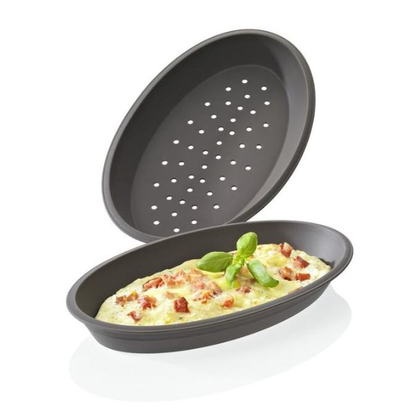 Produktbillede af Lurch Flexiform Pizzaforme Oval 2 Stk. på tilbud – premium kvalitet og detaljer