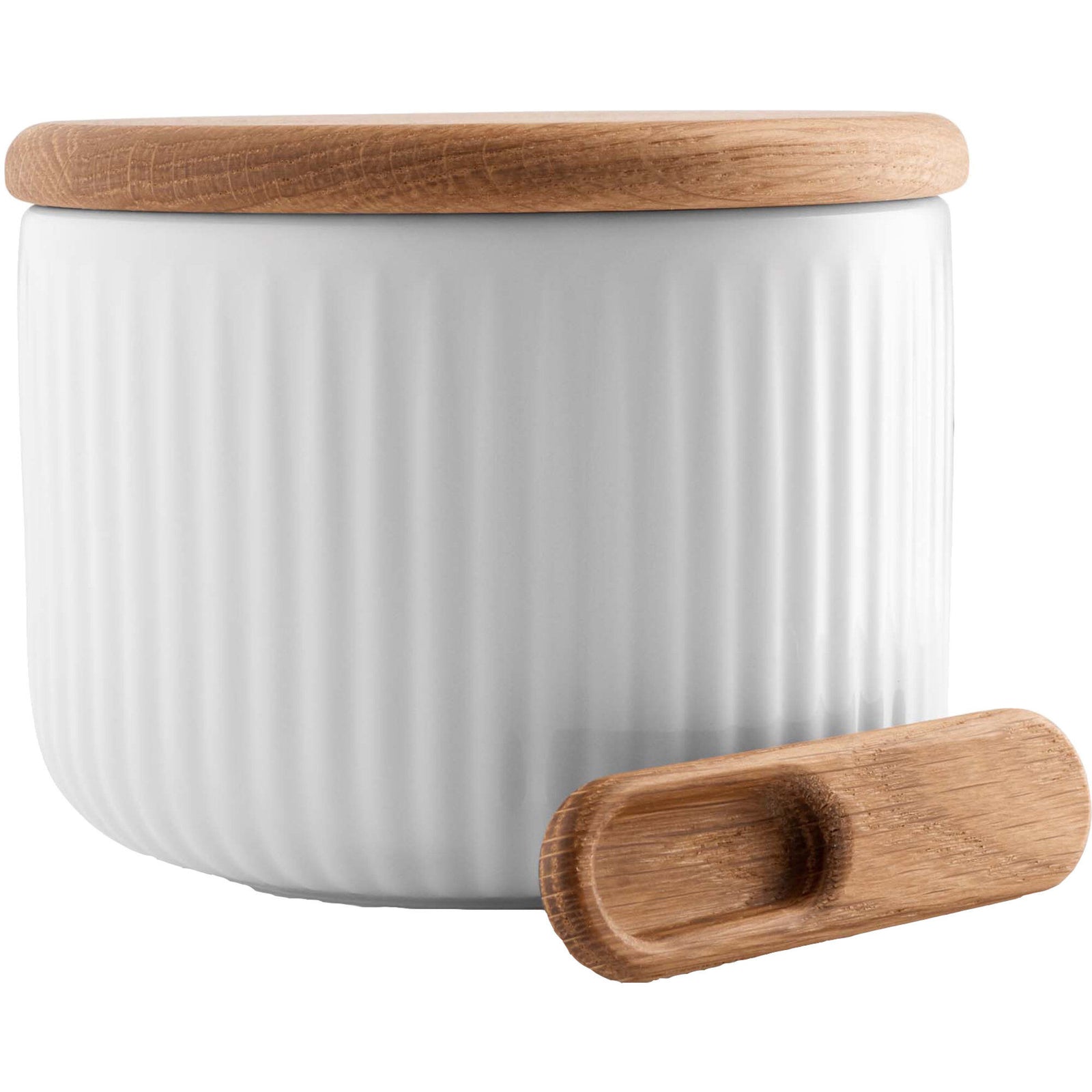 Eva trio Eva trio Legio Nova saltkar med låg og ske – frontbillede (Saltkar)