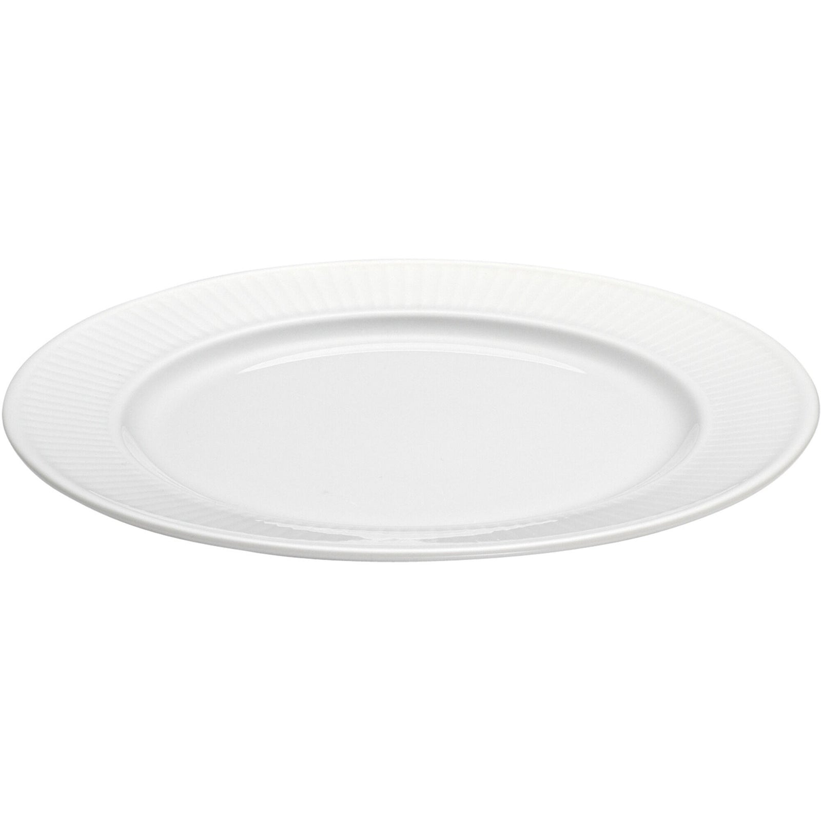 Pillivuyt Pillivuyt Hvid Plissé tallerken, Ø 17 cm. – produktbillede (Madtallerken)